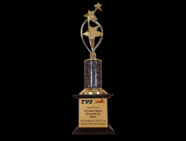 Best Supplier Award by TVS – 2021-2022